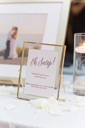 Wedding social sharing sign hashtag - NST Pictures
