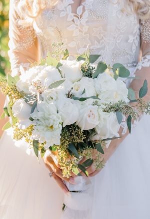 White rose classic wedding bouquet- NST Pictures