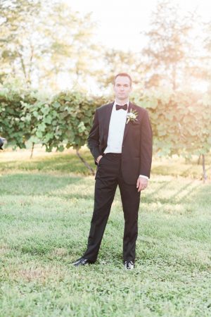 grooms black tuxedo - Sarah Sunstrom Photography