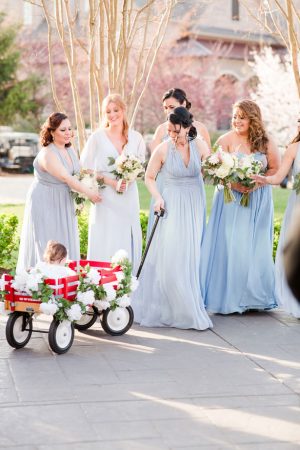 mis matched bridesmaid dresses - Bethanne Arthur Photography