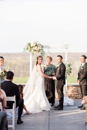 spring outdoor wedding ceremony - Bethanne Arthur Photography
