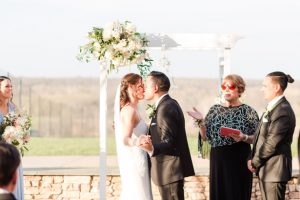 wedding kiss - Bethanne Arthur Photography