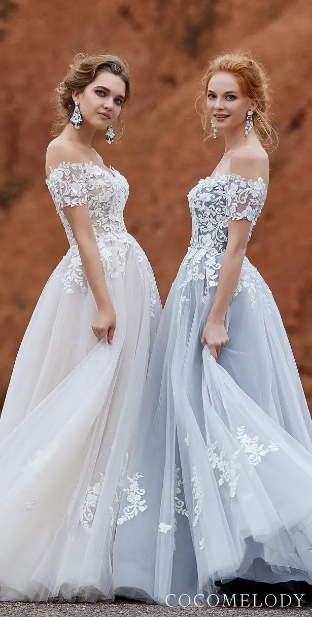 Colored wedding dresses by CocoMelody