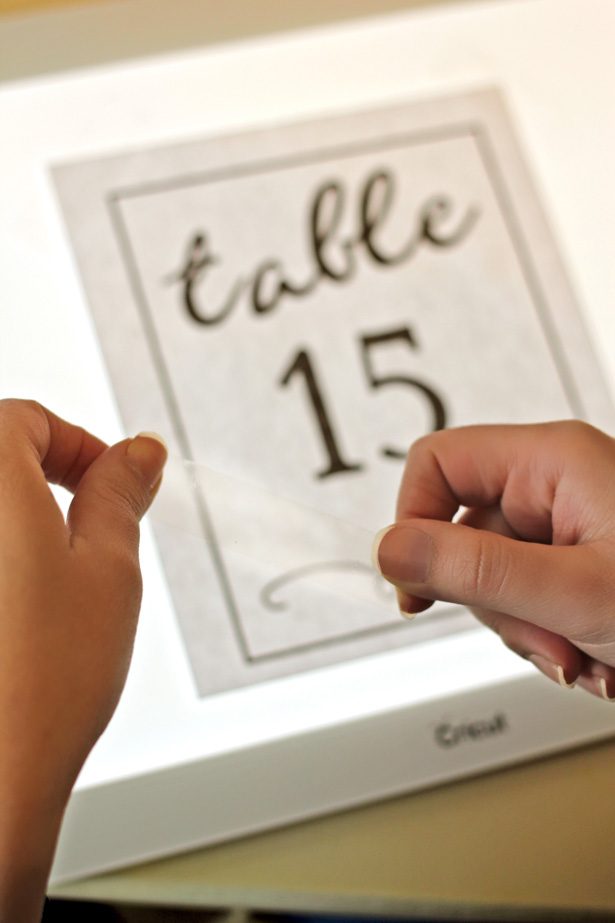 DIY Acrylic Wedding Table Numbers with Cricut Belle The Magazine