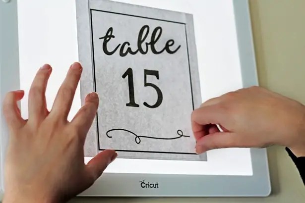 DIY Acrylic Table Numbers with Cricut