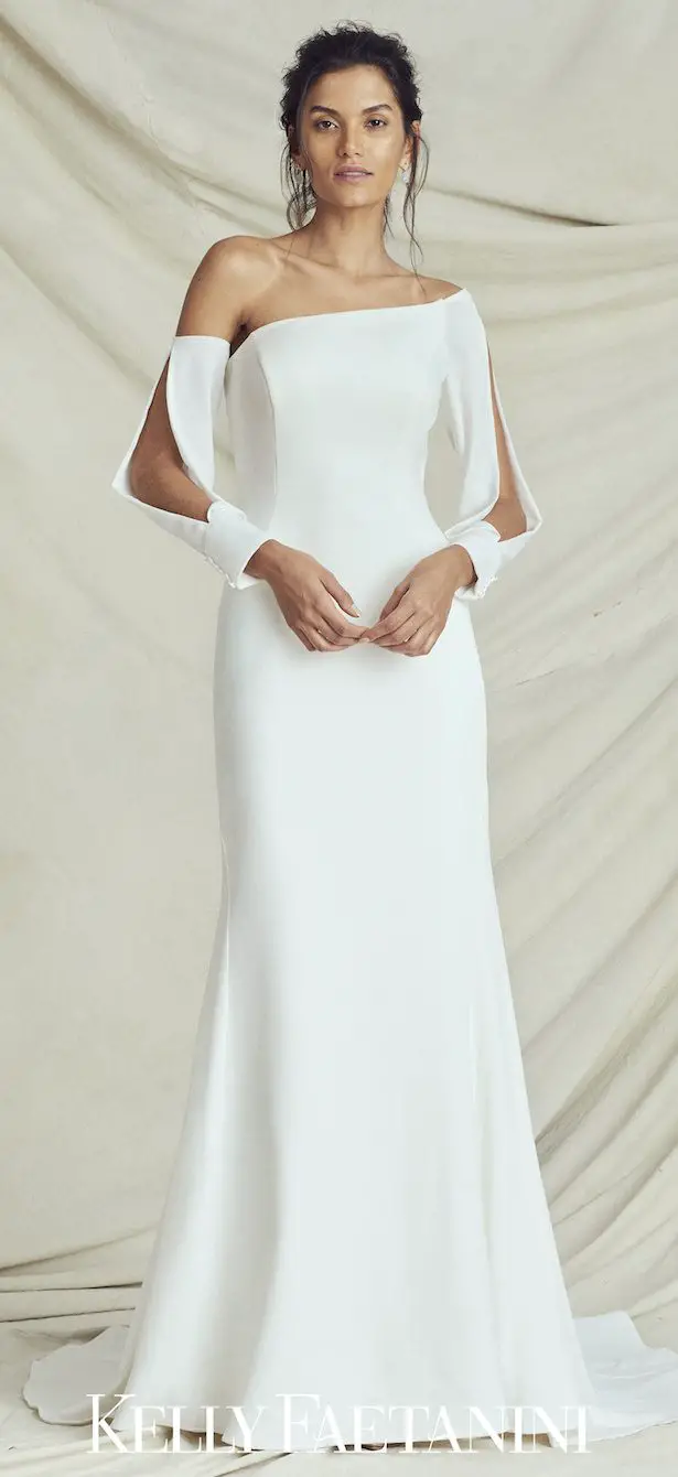 minimal wedding dress