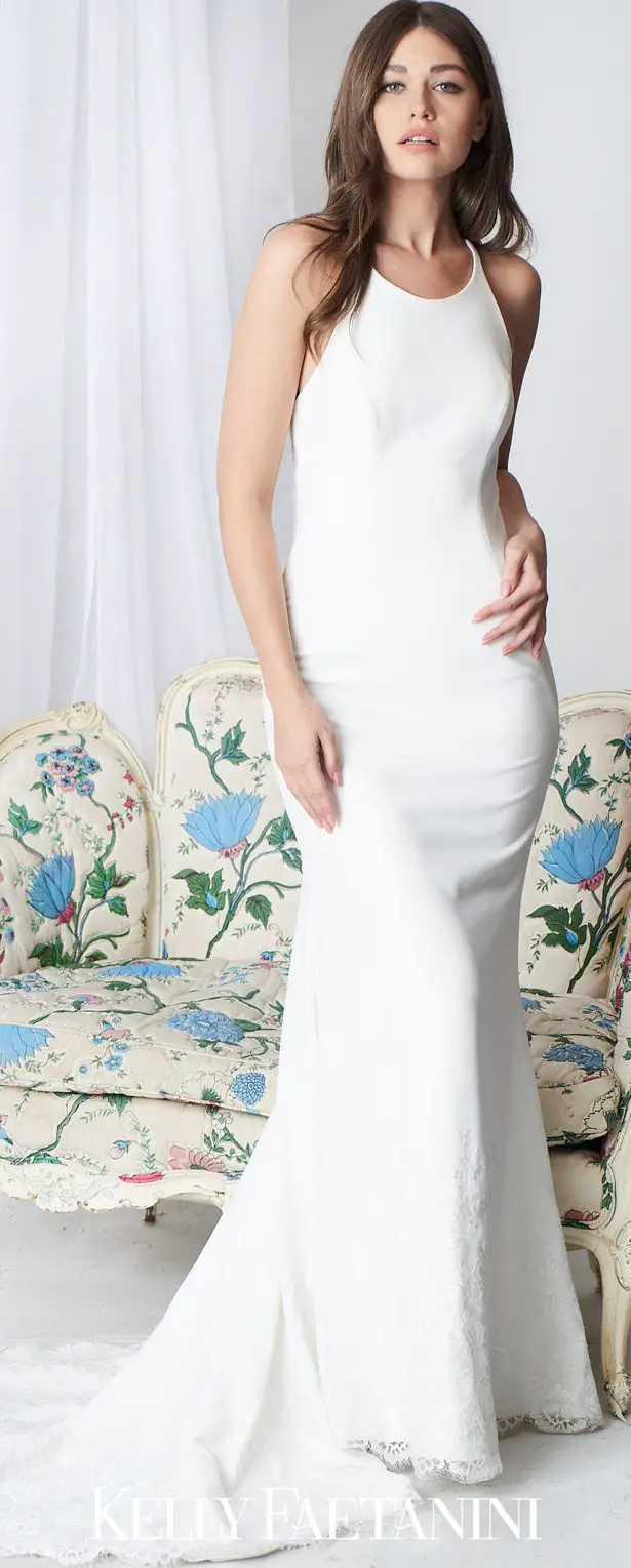 Simple Sophistication Minimalist Wedding Dresses By Kelly Faetanini 9324