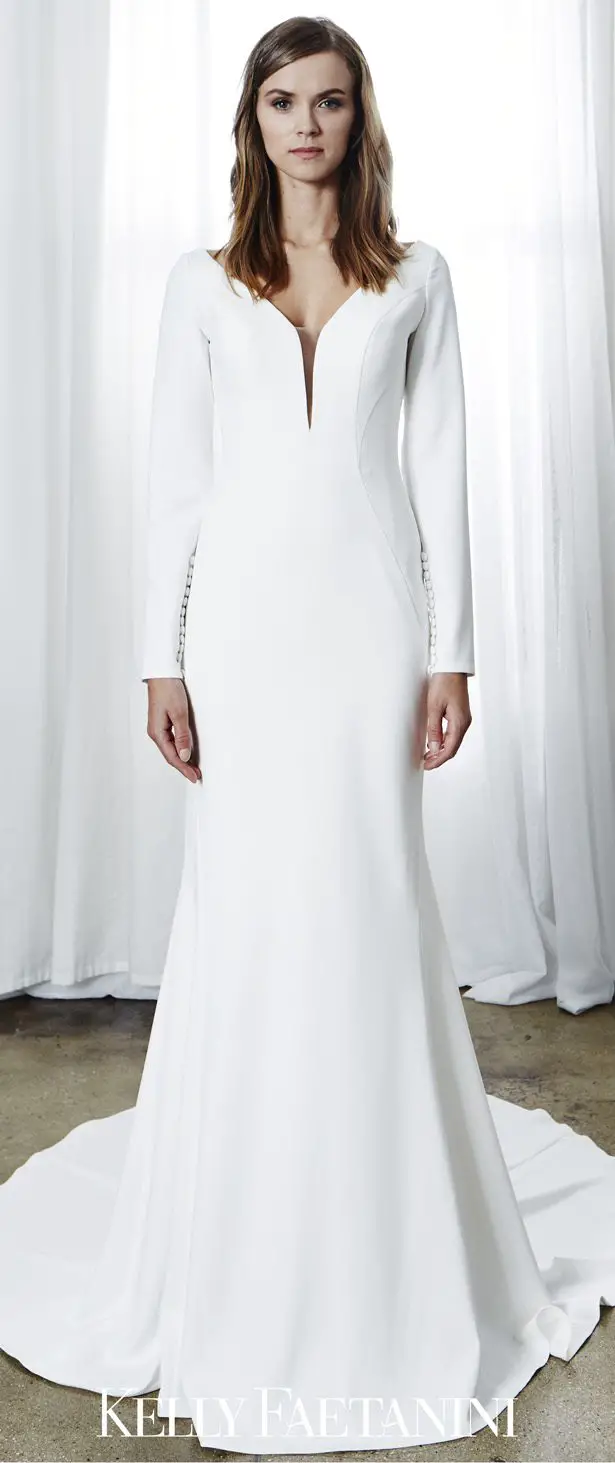 Simple Sophistication: Minimalist Wedding Dresses by Kelly Faetanini