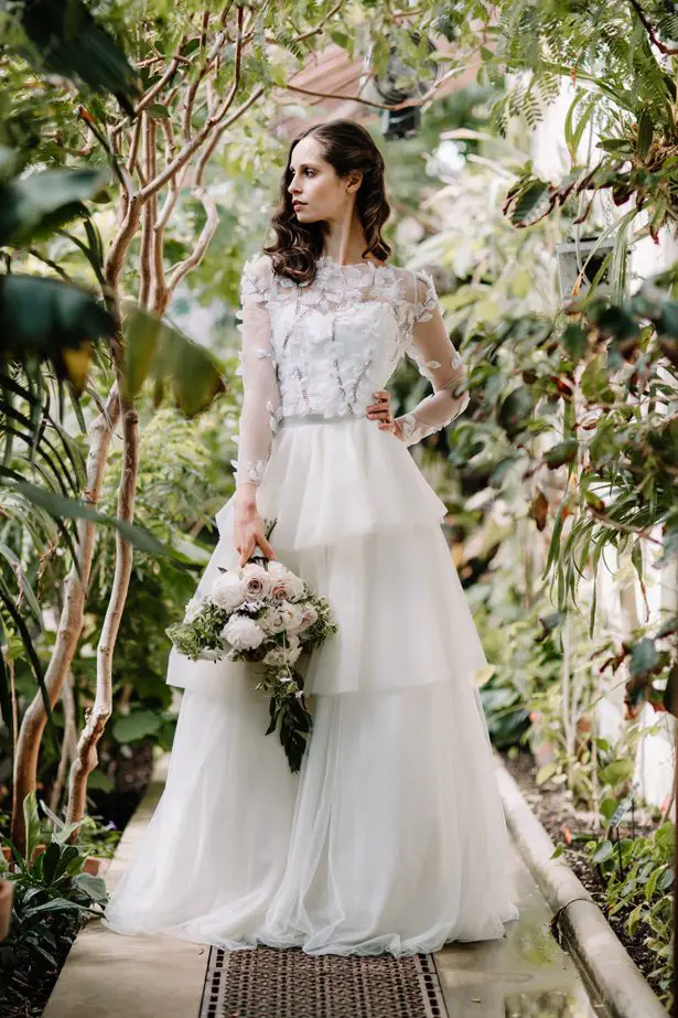 Modest spring ball gown wedding dress - Rebecca Goddar Photography