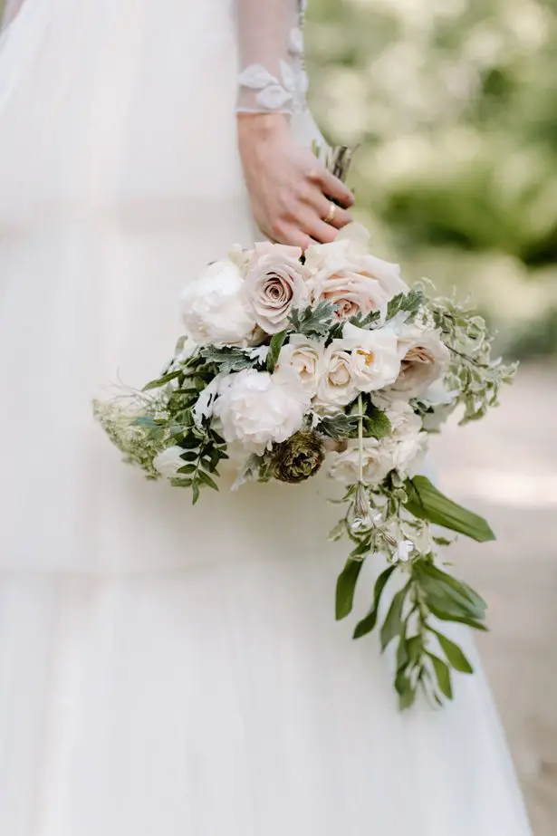 Wild pastel wedding bouquet - Rebecca Goddar Photography
