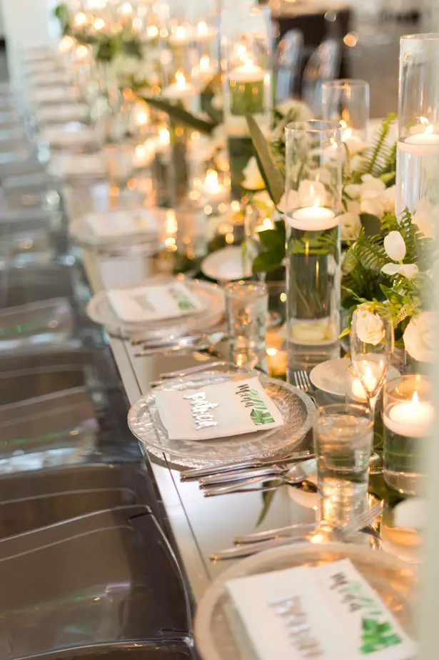 all acrylic wedding reception table - Studio EMP