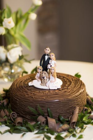 chocalate wedding cake - Aislinn Kate Photography