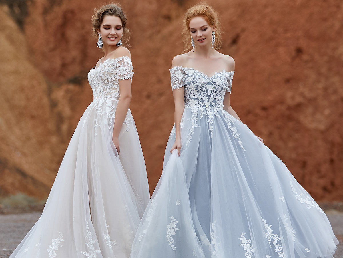 For the Modern  Bride Colored Wedding Dresses  by CocoMelody