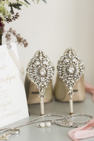 diamond wedding shoes - Aislinn Kate Photography