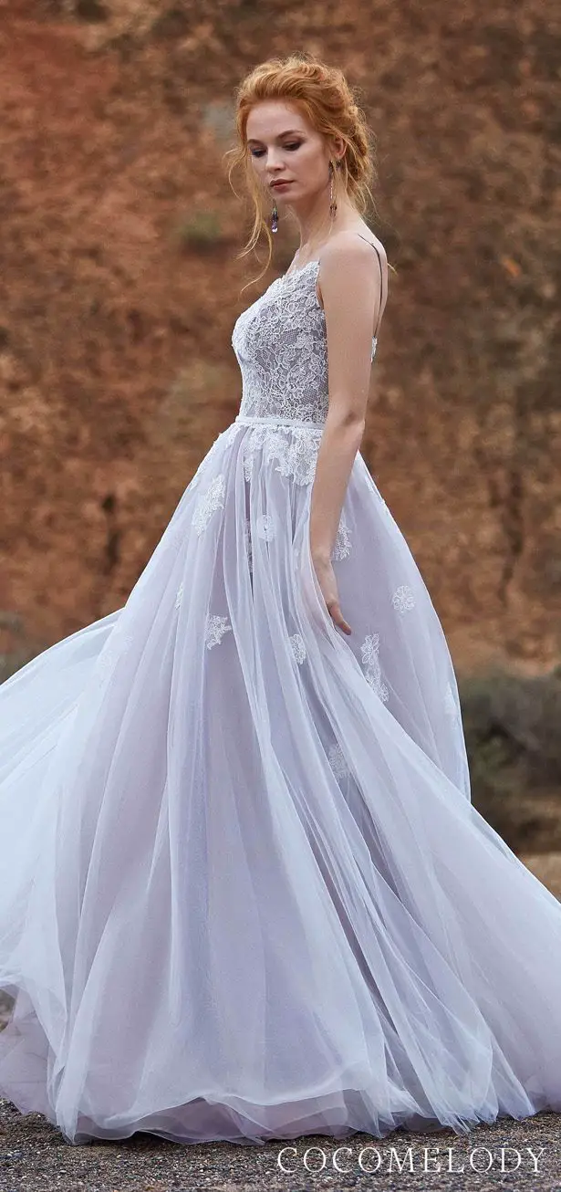For the Modern Bride: Colored Wedding Dresses by CocoMelody