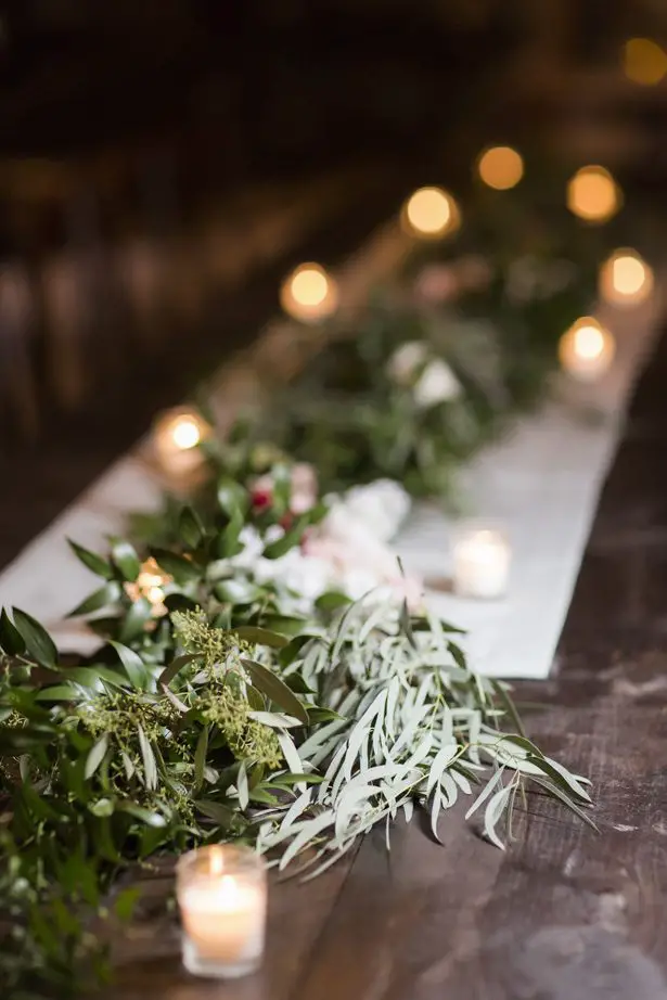 long wedding table garland - Aislinn Kate Photography