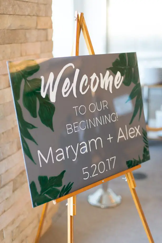 tropical wedding sign - Studio EMP