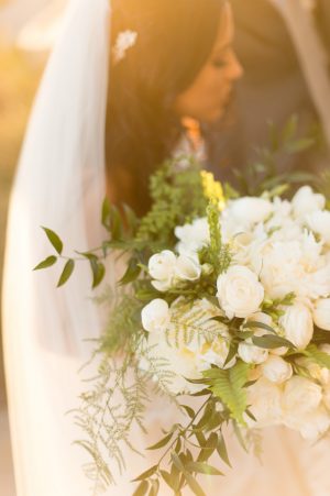 white rose wedding bouquet - Studio EMP