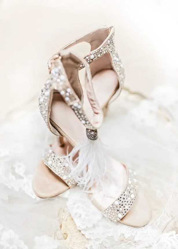 Glamorous wedding shoes - Photography: Sarah Casile Weddings