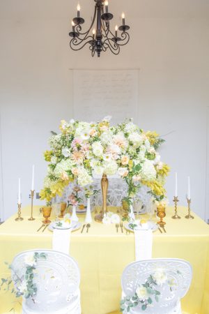Luxury yellow wedding tablescape - Photography: Szu Designs, Inc