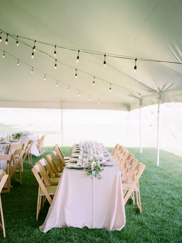 Tent wedding decor | Rainy Day Wedding Moments - Brianna Wilbur Photography
