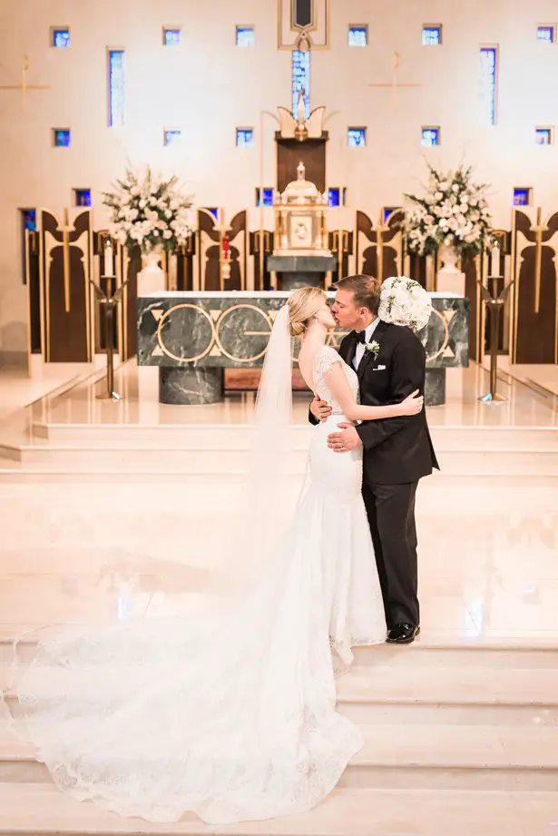 Romantic wedding photo - Classic Blush Wedding at The Houston Club - Nate Messarra Photography