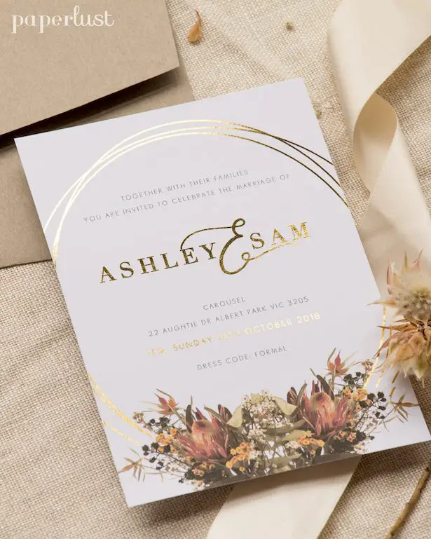 Rustic Wedding Invitations by Paperlust