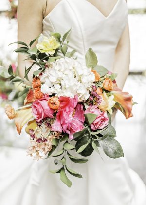 bright wedding bouquet - Sarah Casile Weddings