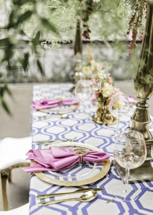 spring wedding table details - Sarah Casile Weddings