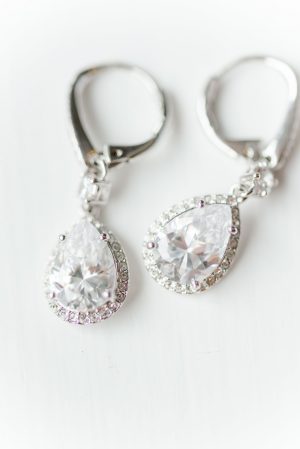 Diamond Wedding earings - Amanda Collins Photography