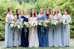 bridal party matching bouquets - Luke & Ashley Photography
