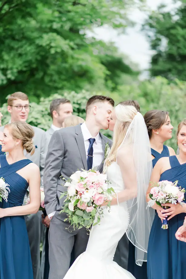 wedding kiss - Amanda Collins Photography