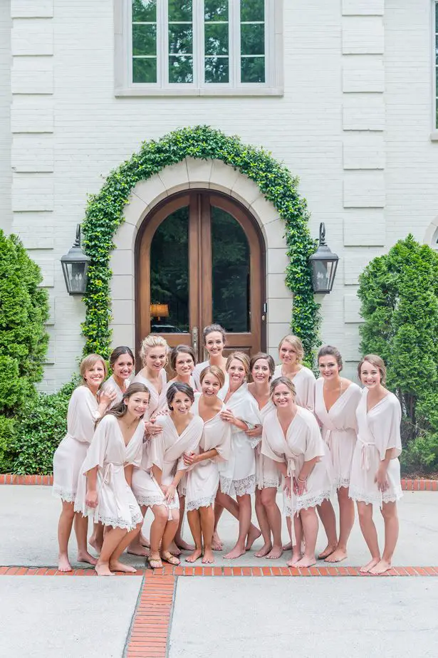 Bridesmaid robes- Heather Durham Photography