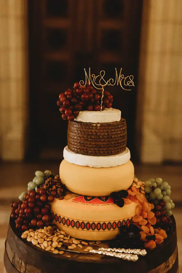Cheese wedding cake - Mann and Wife Photography