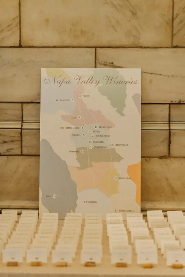 Napa Map wedding sign - Mann and Wife Photography