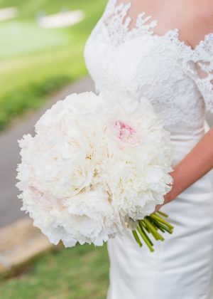 Peony wedding bouquet- Heather Durham Photography