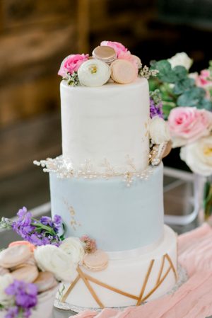 Feminine Pastel Wedding Cake for the Romantic Bride - Bobbye Jean Photography