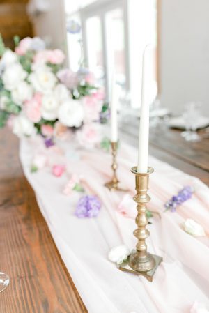 Feminine Pastel Wedding Table details - Bobbye Jean Photography