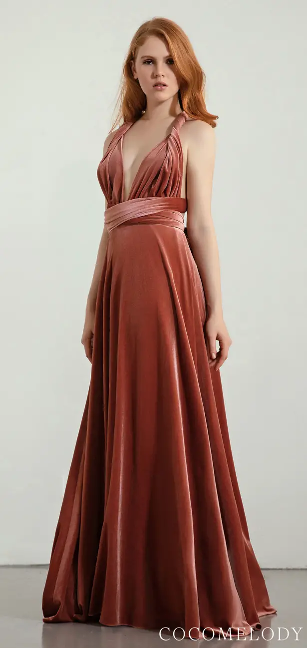Velvet Bridesmaid Dress Trends by Cocomelody 2020
