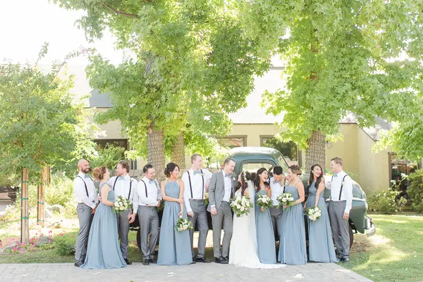 boho wedding party photo - Theresa Bridget Photography