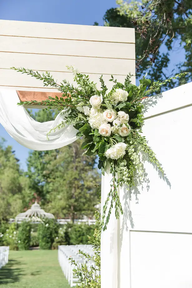 white rose wedding flowers - Theresa Bridget Photography