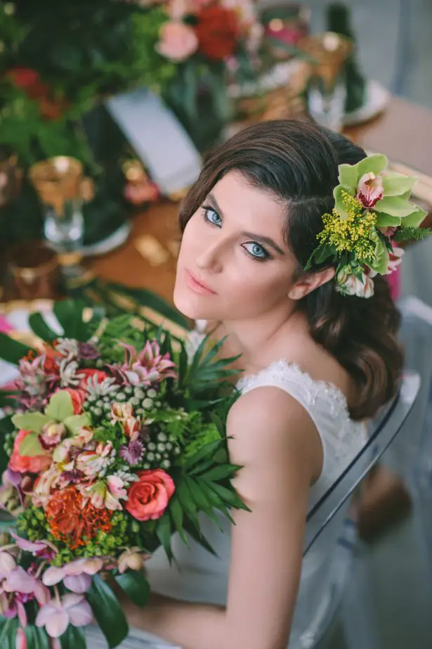 Stylish Tropical Bridal Look - George Pahountis Photographer