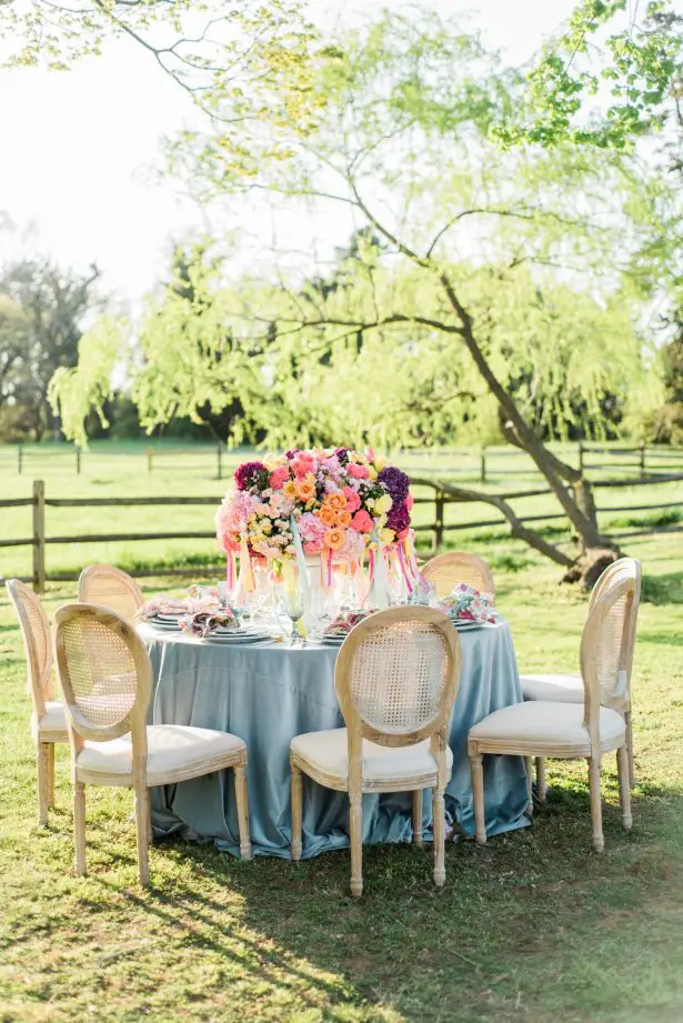 Bright and Colorful Wedding Tablescape - Photography: Michelle Lynn Weddings
