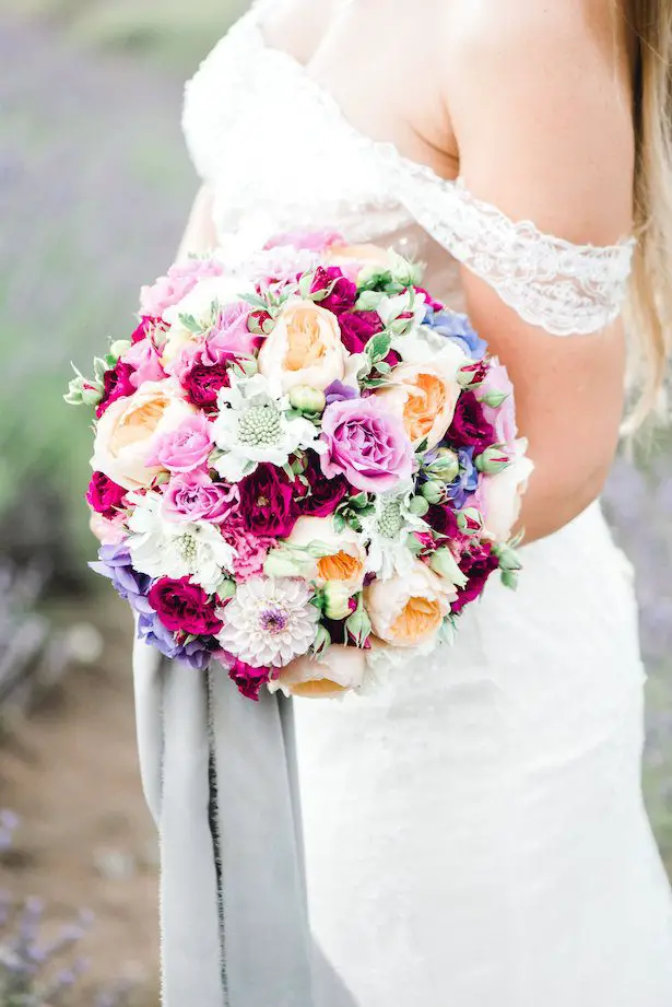 Colorful classic wedding bouquet 1 - Lauryn Kay Photography