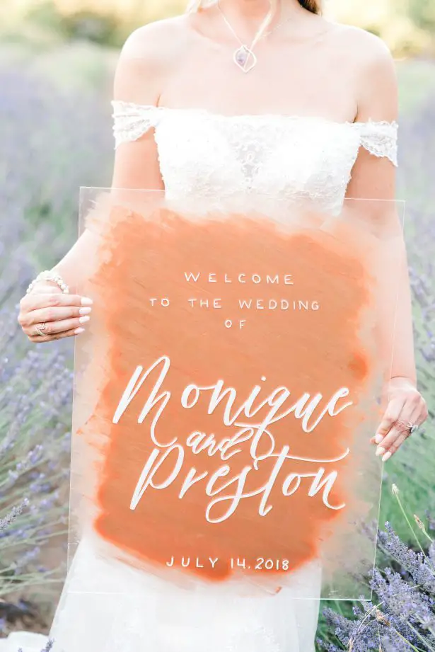 Acrylic and rose gold wedding sign - Lauryn Kay Photography Acrylic and rose gold wedding sign - Lauryn Kay Photography
