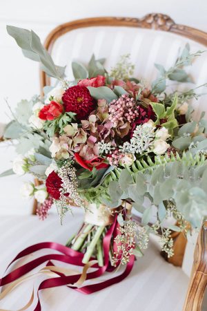 Red Wedding Bouquet - Purewhite Photography