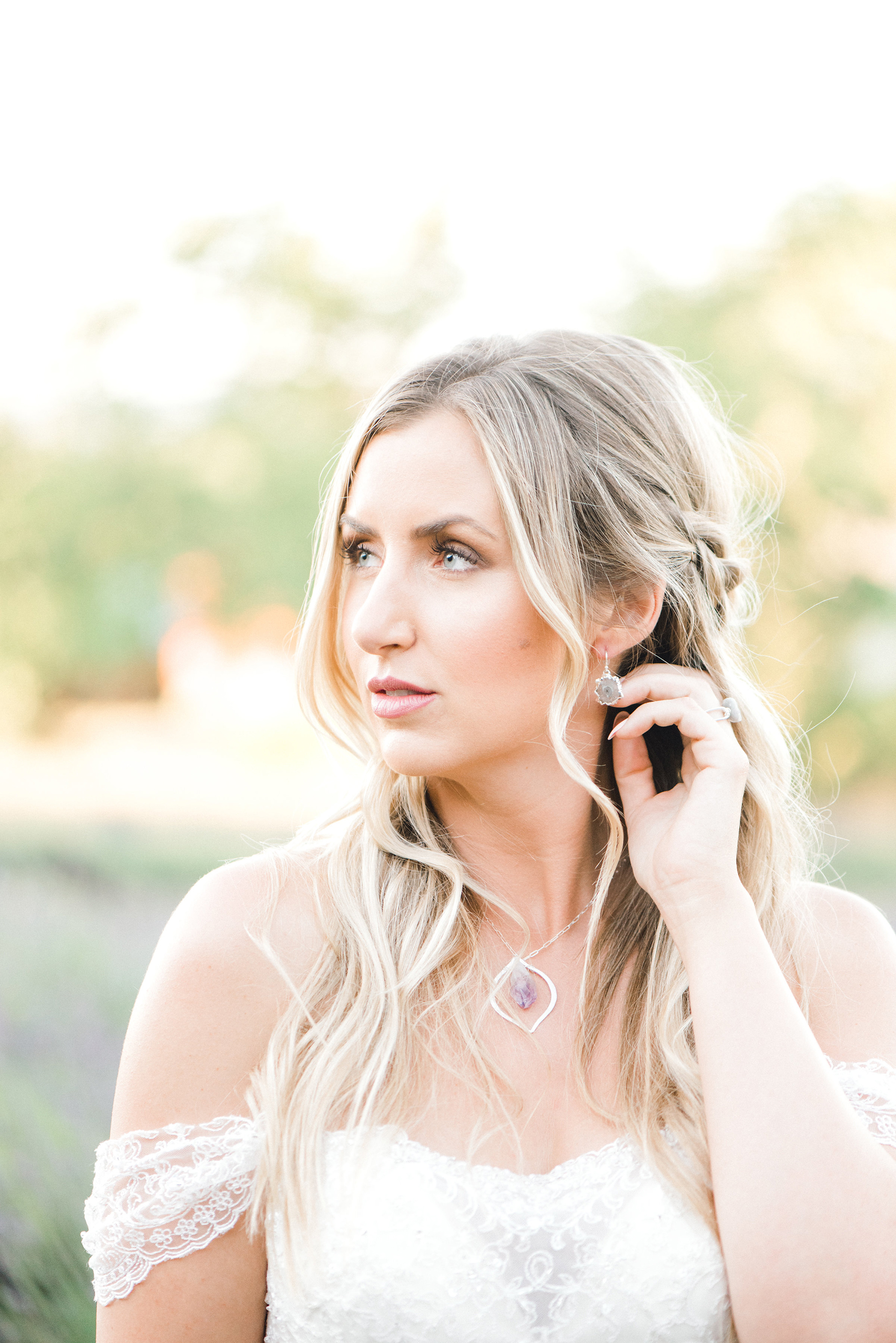 Romantic Wedding Inspiration in a Lavender Field - Belle The Magazine