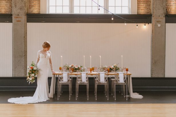 Fall Wedding Inspiration with Blush and Peach Details - Andrea Zajonc Photography