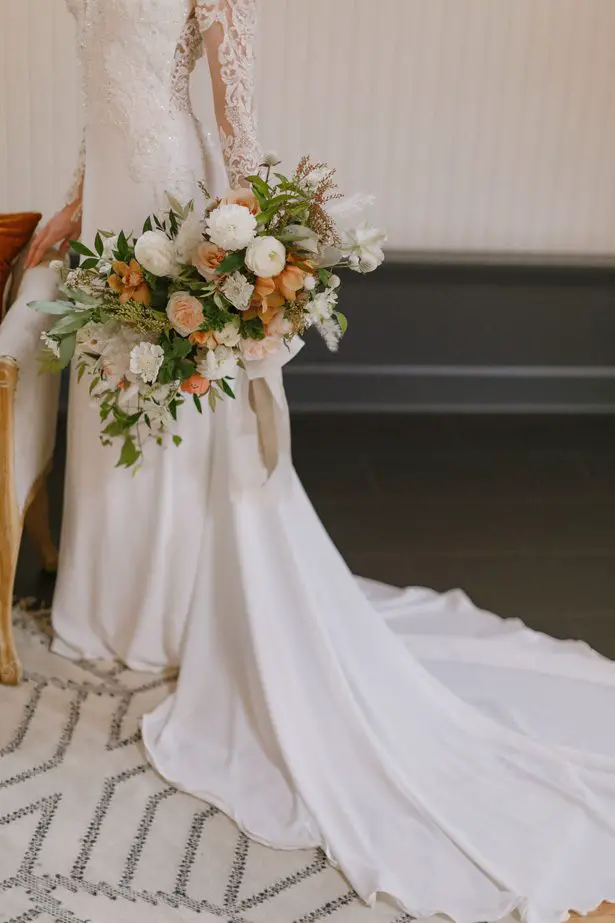 Cascading fall wedding bouquet - Andrea Zajonc Photography