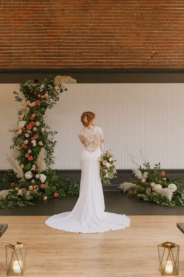 Fall wedding ceremony installation - Andrea Zajonc Photography